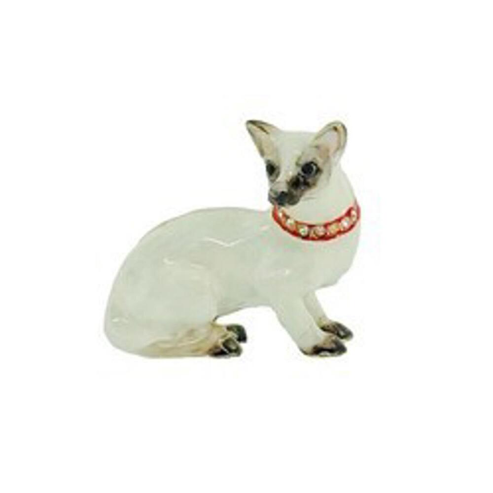 Siamese Cat Brooch Kitten Austrain Crystals
